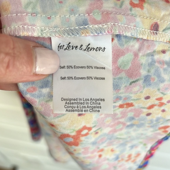FOR LOVE AND LEMONS floral short sleeve summer dress - Picture 5 of 6